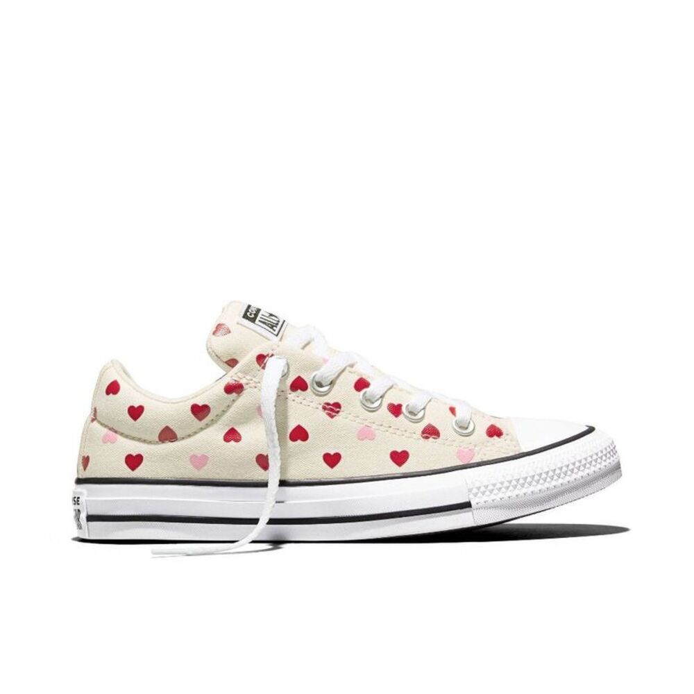 Converse Adult Street Ox Low Top Sneakers - Red Cream Heart M 8.5/W 10.5